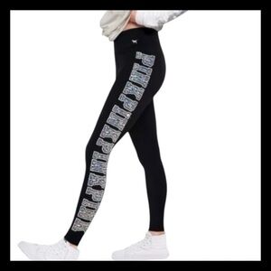 Victorias Secret PINK Mermaid Bling Crystal Yoga Leggings Size XS